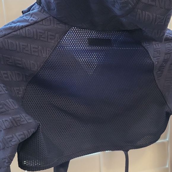 Fendi Top Knitted Fabric Atlhletic Wear Hoodie Cropped - Picture 7 of 11